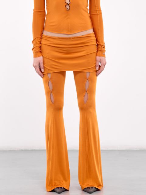 Cut-Out Skirt Trousers