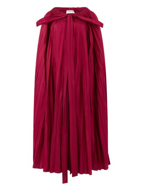 pleated cape