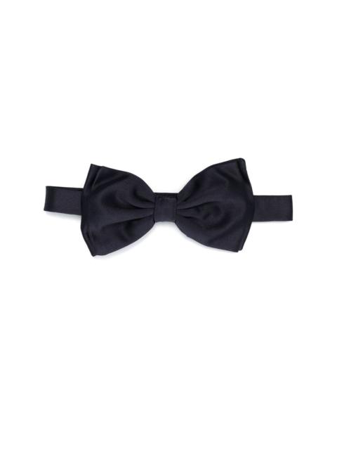 satin-finish detail bow tie