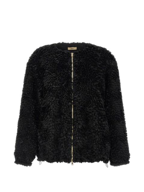 long-sleeve ruffle jacket