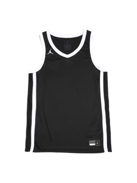 Air Jordan Basketball Sports Sleeveless Vest Black White AR4320-012