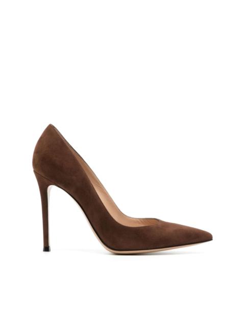Gianvito 100mm suede pumps