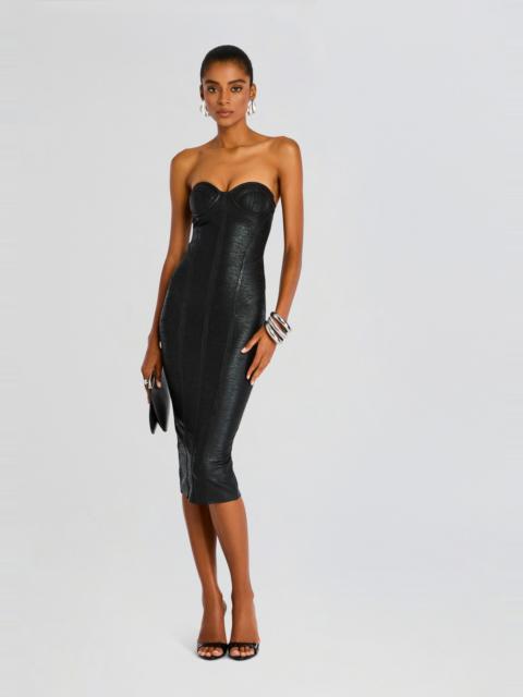 CHARLIZE COATED KNIT DRESS