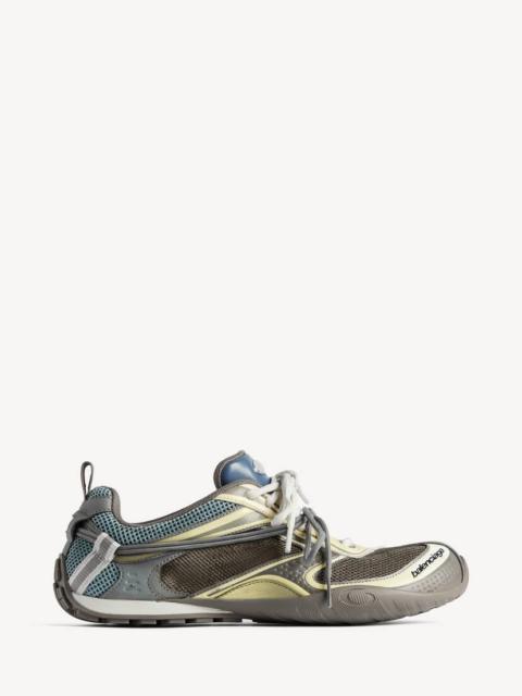 Men's Radar Gradient Lines Sneaker in Brown/blue/yellow/grey