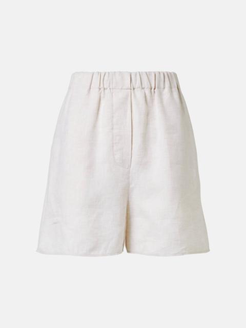 Angelo linen Bermuda shorts