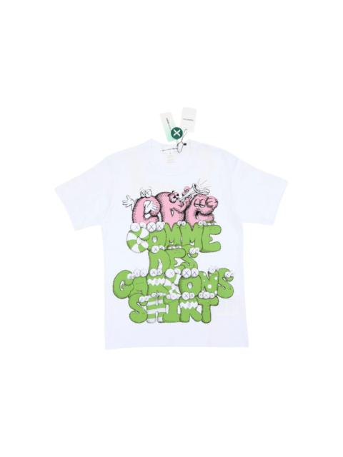 CDG Shirt x KAWS Print T-shirt White/Green/Pink