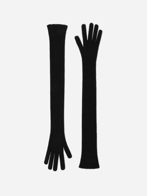 Long cashmere gloves