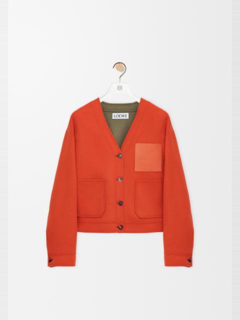 Cardigan in wool and cashmere