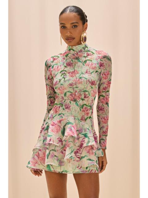 HONEY FLOWER  LONG SLEEVE MINI DRESS