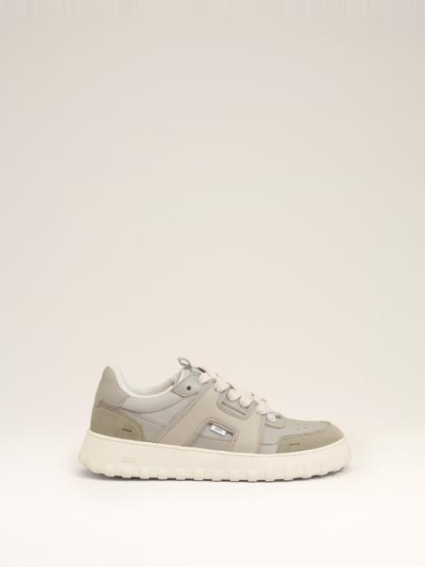 GREY COWHIDE LEATHER A WALK SNEAKERS