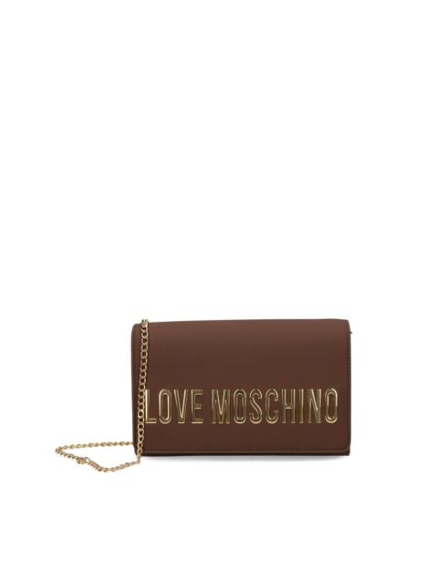 logo-plaque chain cross body bag
