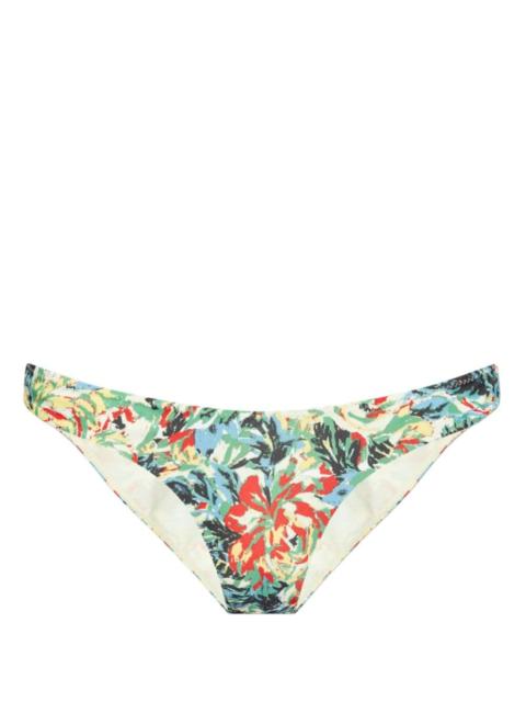 floral-print bikini bottoms