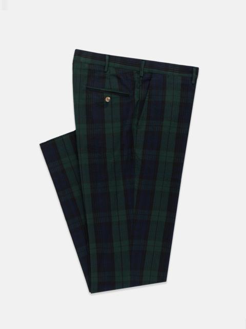 MADE-IN-USA BLACKWATCH TARTAN SEERSUCKER TROUSER