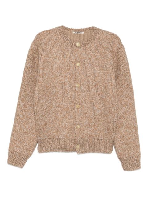 gauge crew-neck cardigan