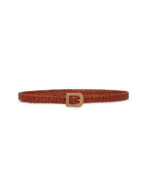 Adler Braided Belt in Cognac Leather