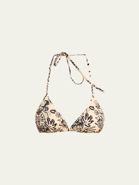 Maya Floral String Bikini Top