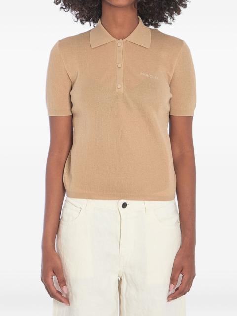 cotton-blend polo shirt