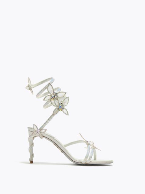 MARGOT WHITE SANDAL WITH BUTTERFLIES 80