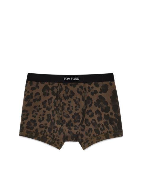 LEOPARD COTTON BOXER BRIEFS