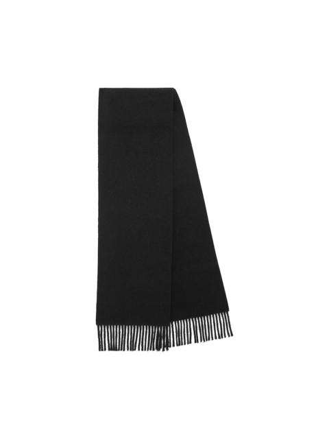 Men's Fringe Scarf in Black