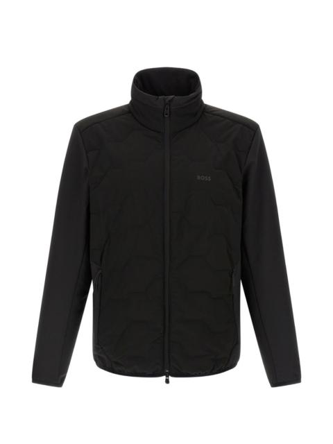 water-repellent hybrid jacket