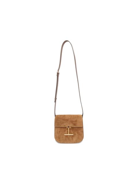 suede logo-detail shoulder bag