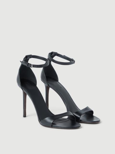Nappa leather heels with monili