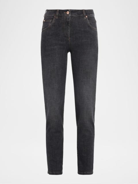 High Rise Skinny-Leg Jeans