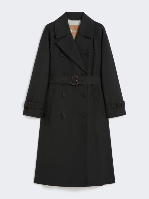 FIORITO Long water-repellent cotton twill trench coat