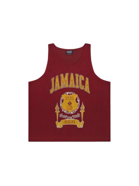 Denim Tears x Stussy Jamaica High Gym Tank Red