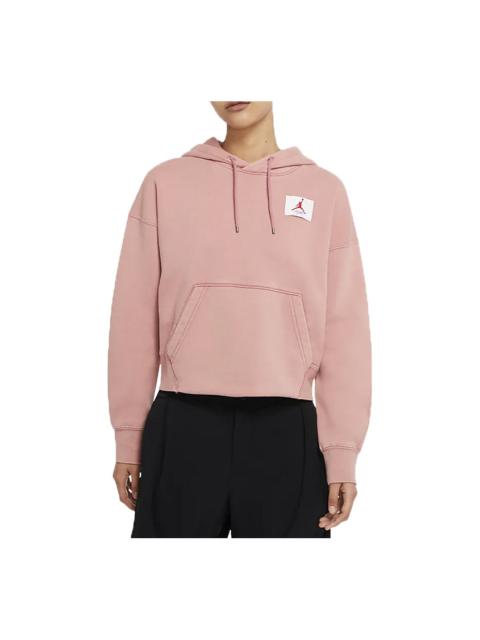 (WMNS) Air Jordan Flight Fleece Pullover 'Pink' CV7738-614