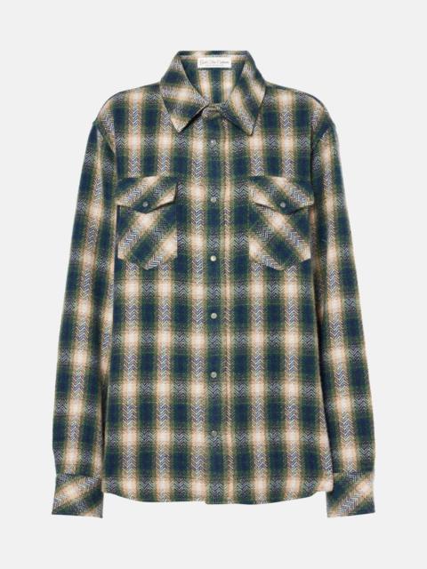 Tartan cashmere shirt