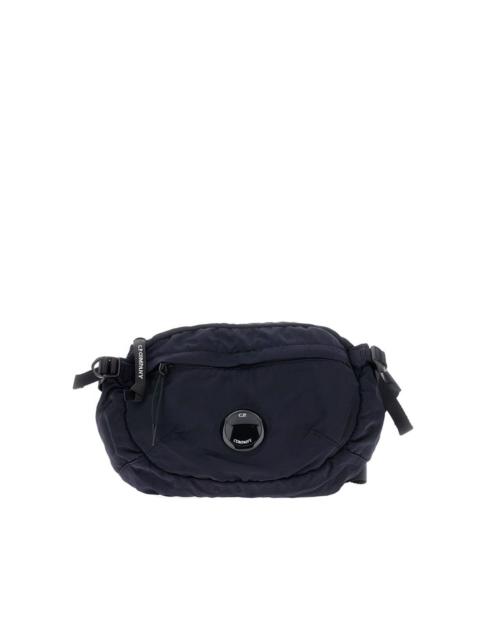 Lens-detail zip belt bag