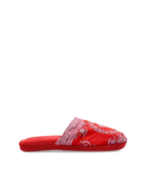 Barocco-print slippers