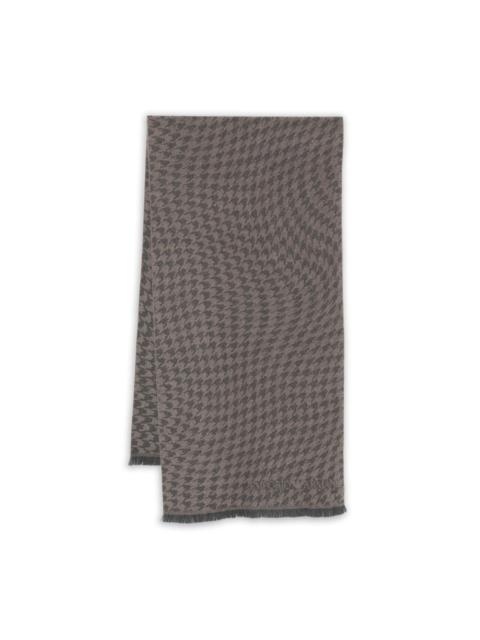 houndstooth wool scarf