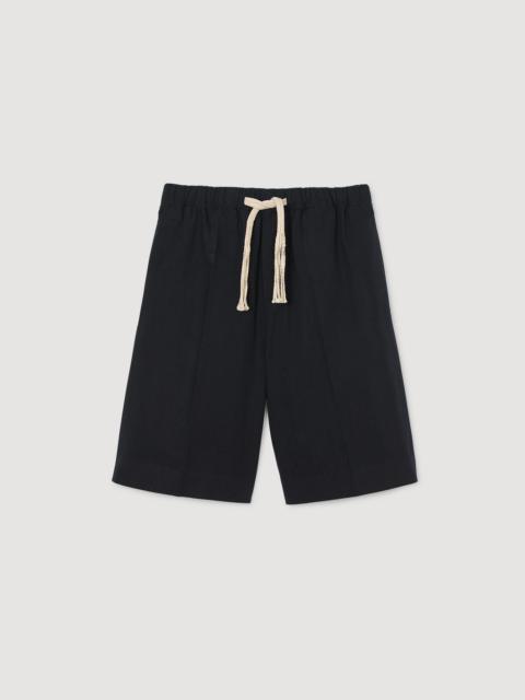 ELASTICATED WAIST COTTON SHORTS