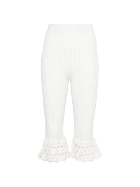 crochet ribbed trousers
