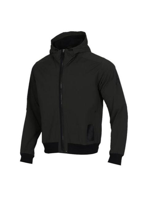 adidas Sports Hooded Jacket Men Dark Brown FJ0257