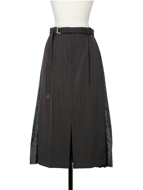 Stripe Doeskin Skirt
