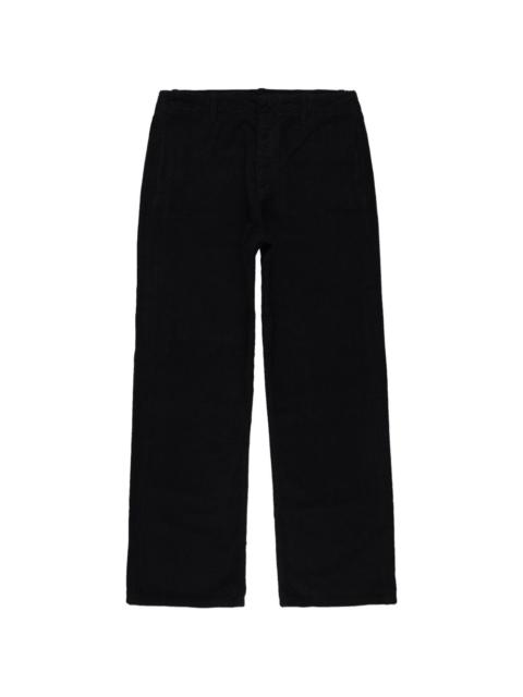 Jamie button-detail trousers