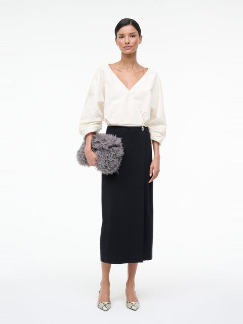 STAUD ORION DRESS IVORY BLACK