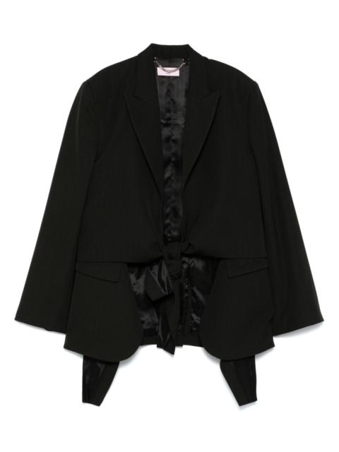 knotted tailored jacket