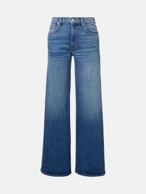 Selena mid-rise wide-leg jeans