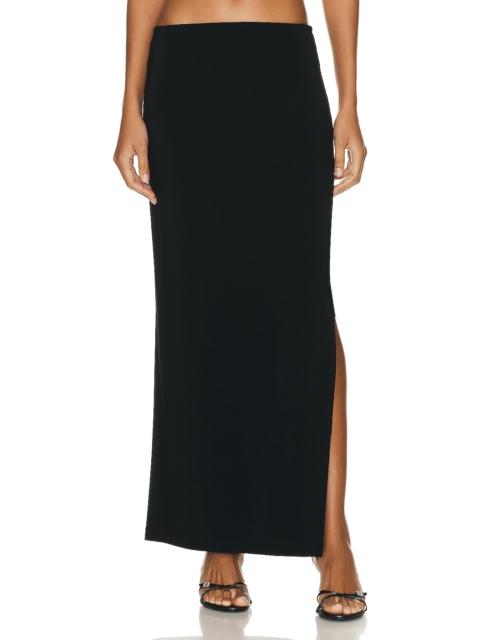 Side Slit Long Skirt