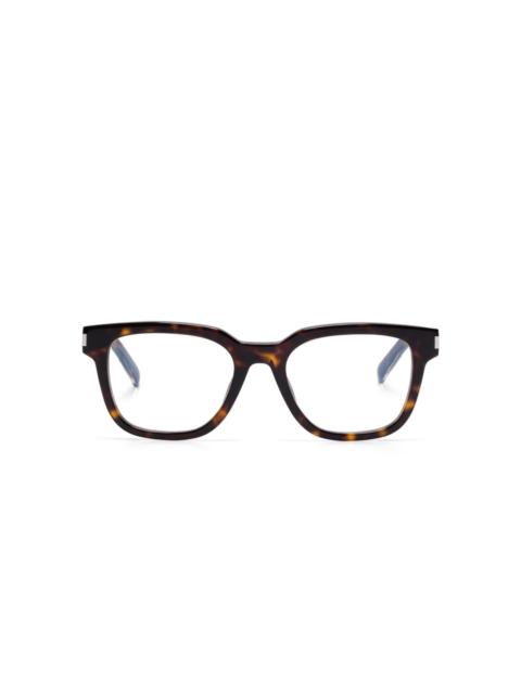 wayfarer-frame glasses