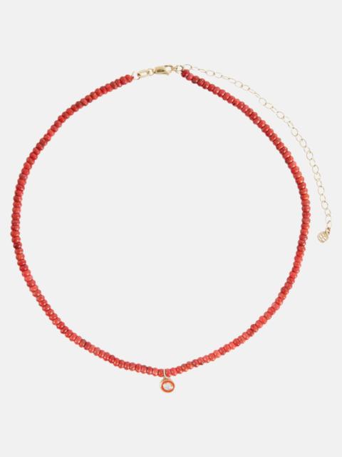 14kt yellow gold beaded bracelet