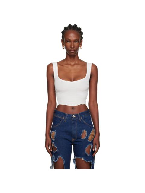 White Sole Bodice Top