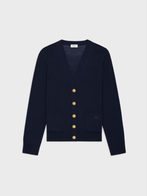 triomphe cardigan in fine wool