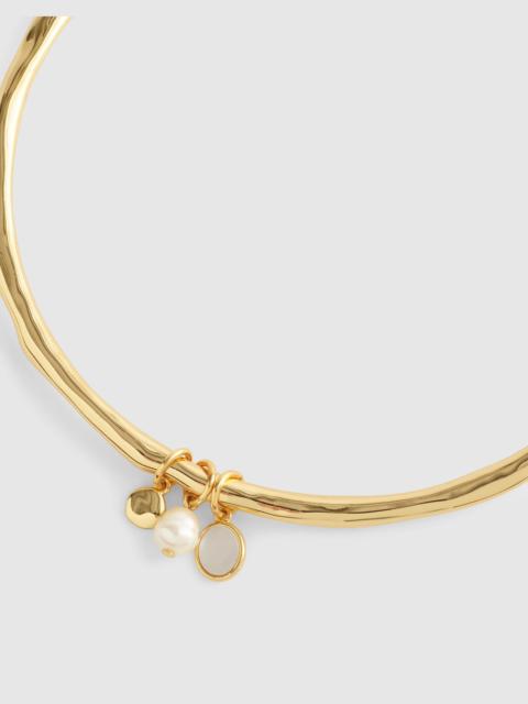 Mother-of-Pearl Wire Choker Necklace