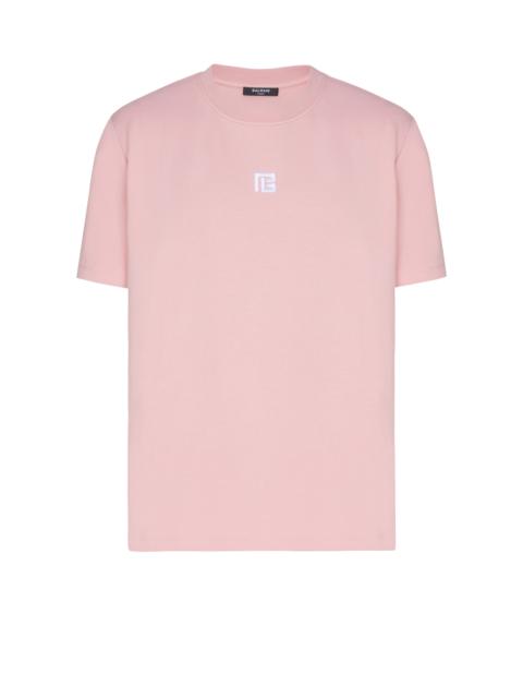 T-shirt with embroidered logo